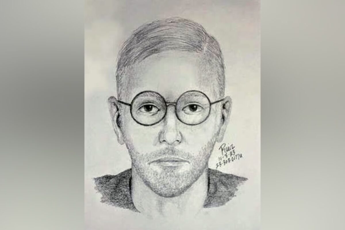 The Santa Clara County Sheriff's Office released this sketch of a suspect sought in connection with an alleged hate crime that occurred at Stanford University on Nov. 3, 2023.